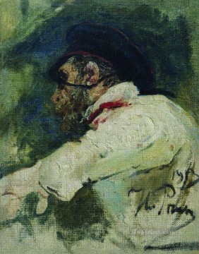 白いジャケットを着た男 1913年 イリヤ・レーピン Oil Paintings